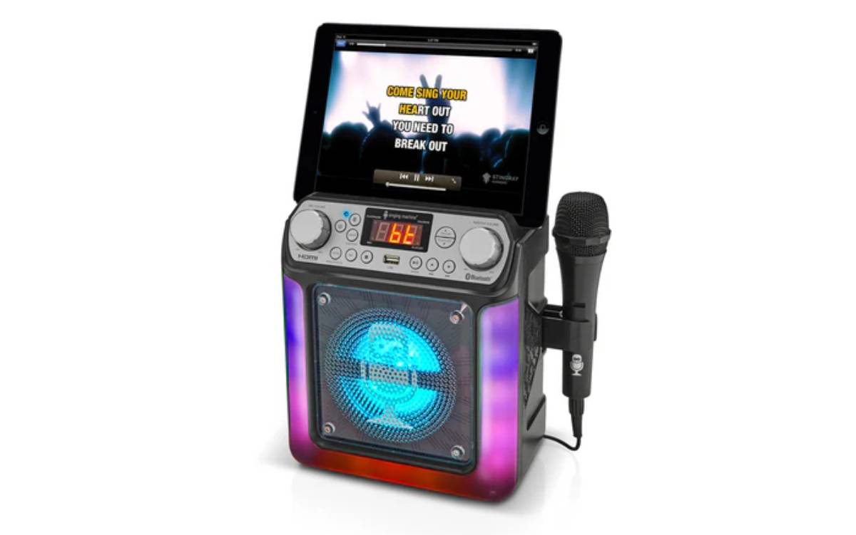 Singing Machine Groove Cube Mini Karake System- Black