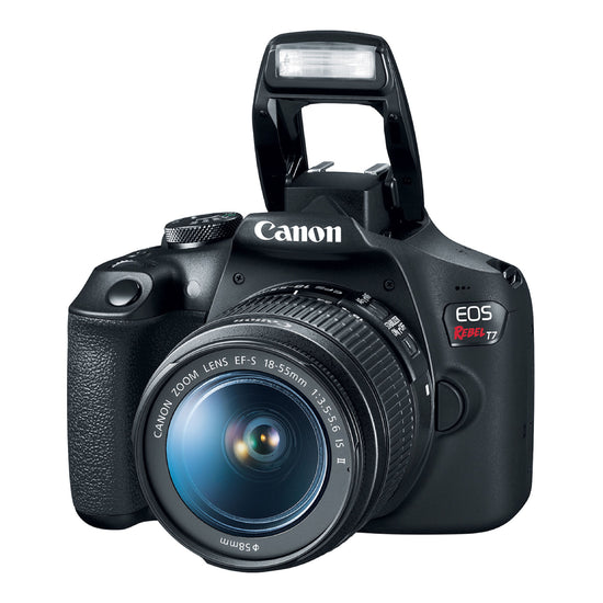 Canon EOS Rebel T7 DSLR Digital Camera with 8-55mm and 75-300mm Lens - Black - Curacao