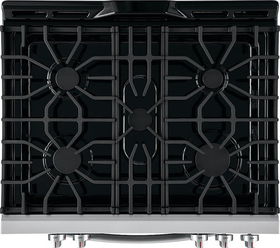 Frigidaire FFGH3054US 5.0 cu.ft. 30" Front Control Free Standing Gas Range - Stainless Steel - Curacao