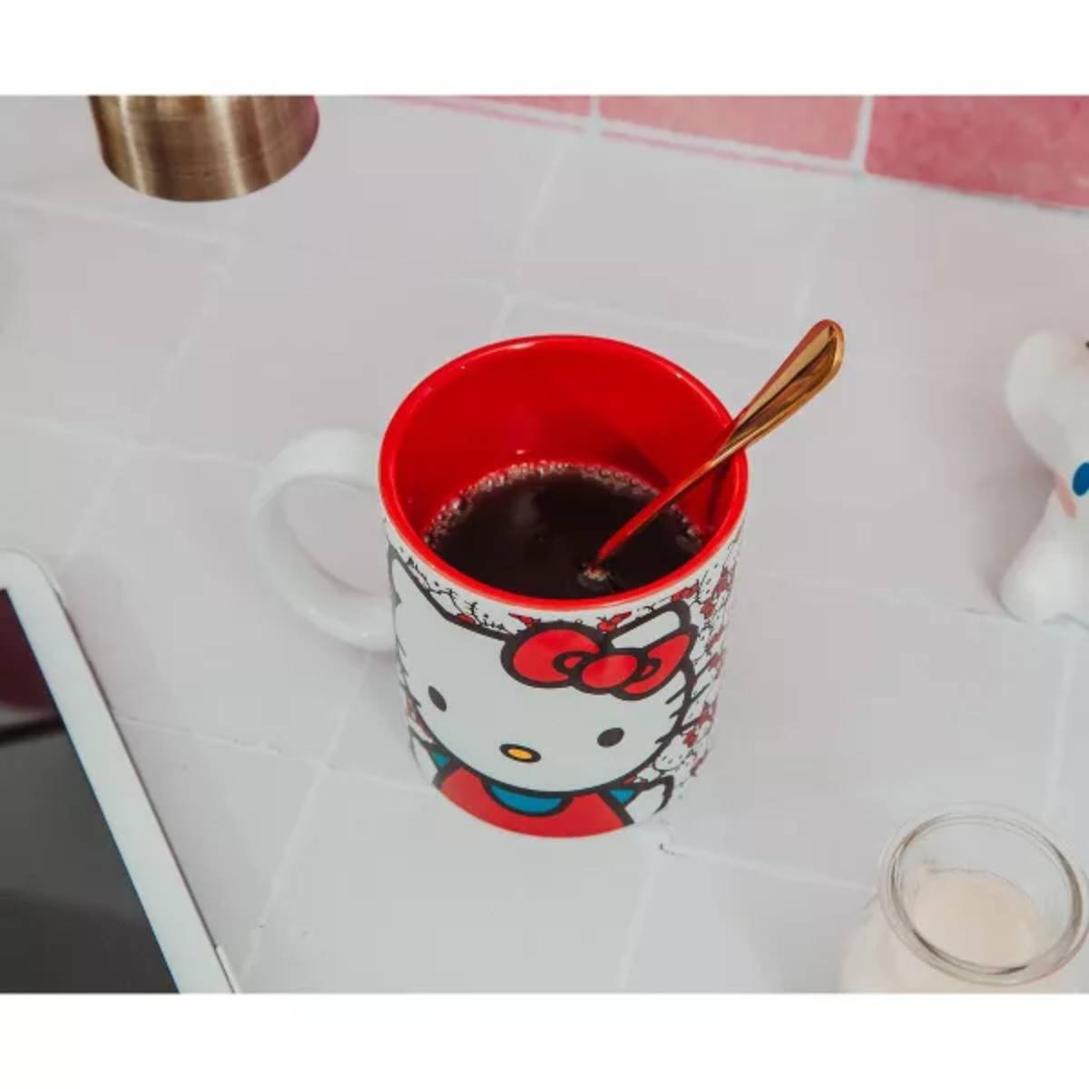 Sanrio Hello Kitty 20 oz Ceramic Allover Faces Mug - Multicolor