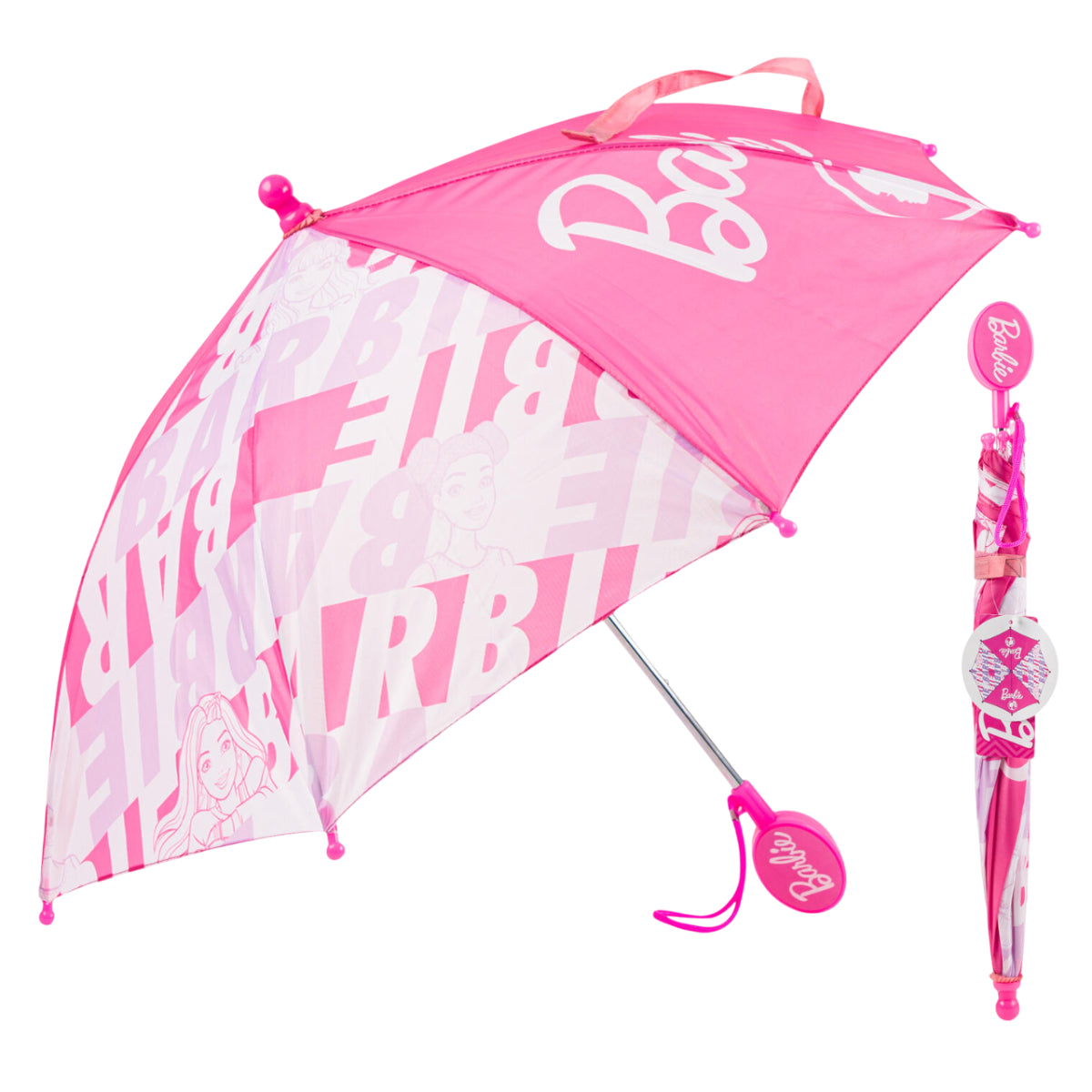 Barbie 21" Umbrella -Pink