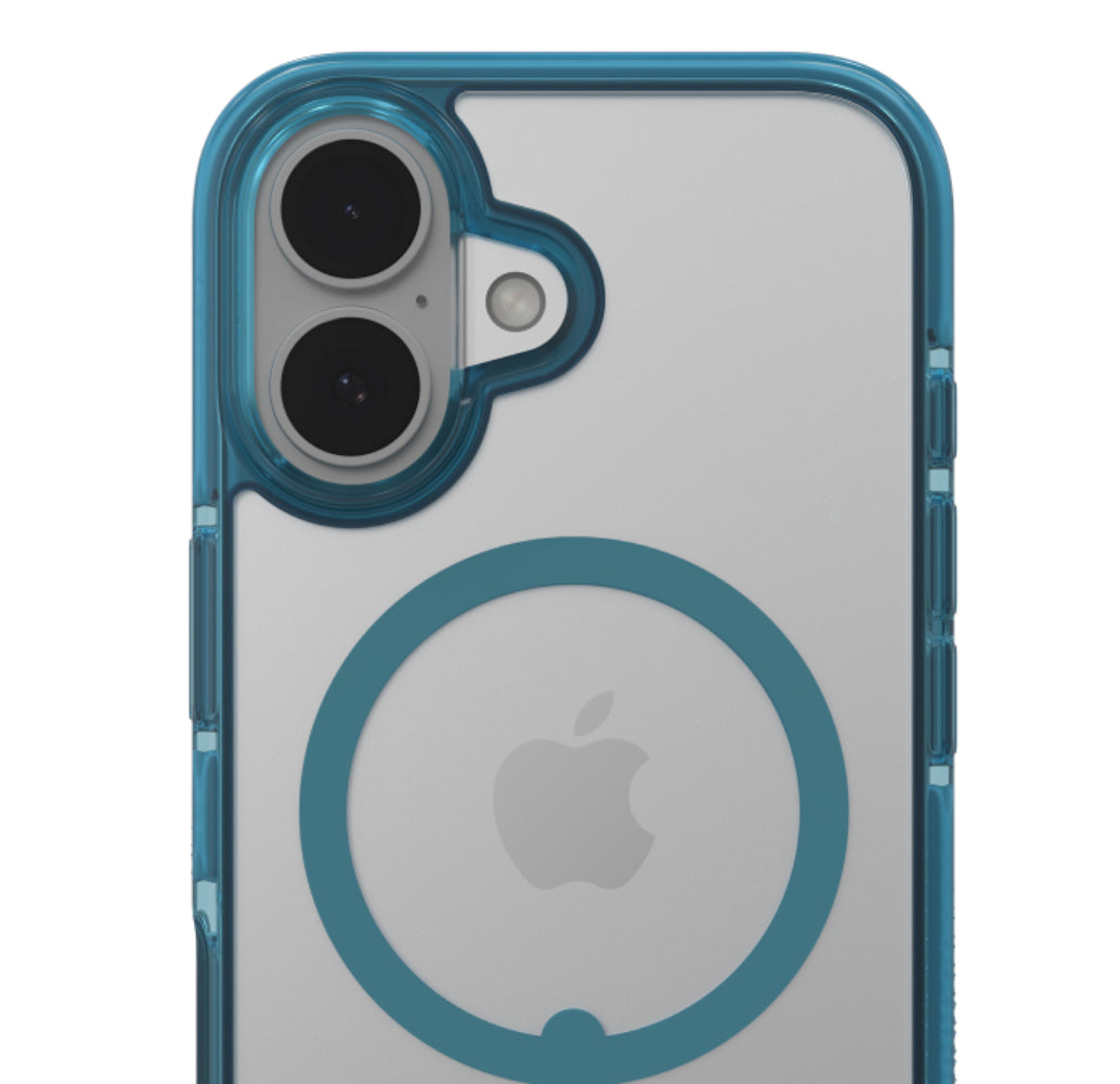 Zagg Santa Cruz Snap MagSafe Case for Apple iPhone 16 - River Blue