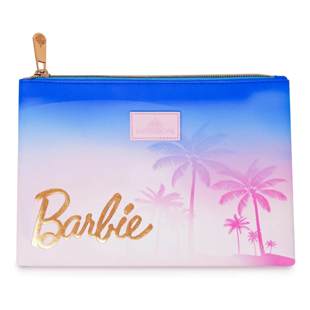 Impressions Vanity Barbie Beach Dreams Cosmetic Pouch Set (2 Pieces) - Pink/Blue