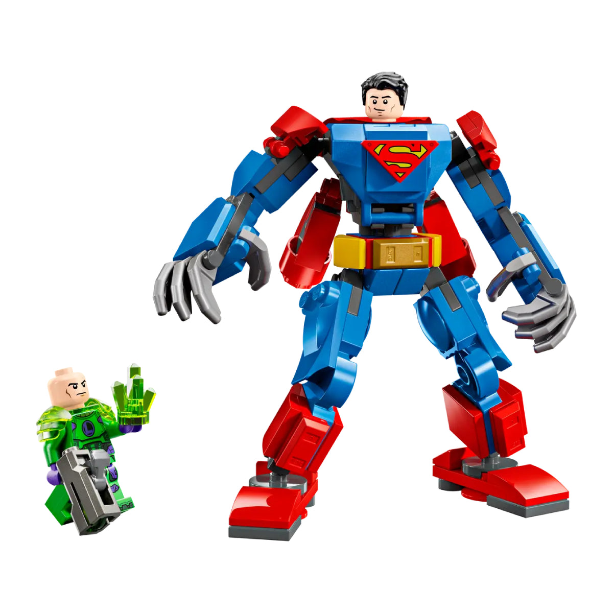 LEGO DC Superman Mech vs. Lex Luthor Action Figures Building Toy Set (120-Pieces)