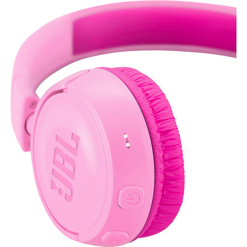 JBL JR300BT Kids Wireless On-Ear Headphones - Pink