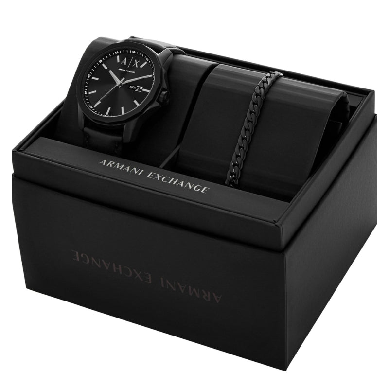 Armani Exchange Men's 44mm Strap Watch with Bracelet - Black