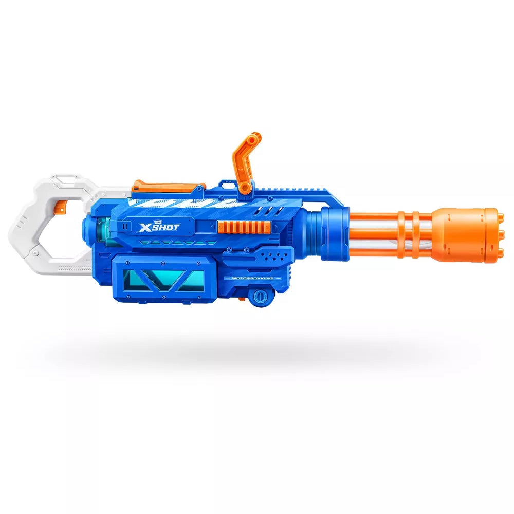XShot Water Fast Fill S1- Large Gatling Motor Soaker - Blue/Orange