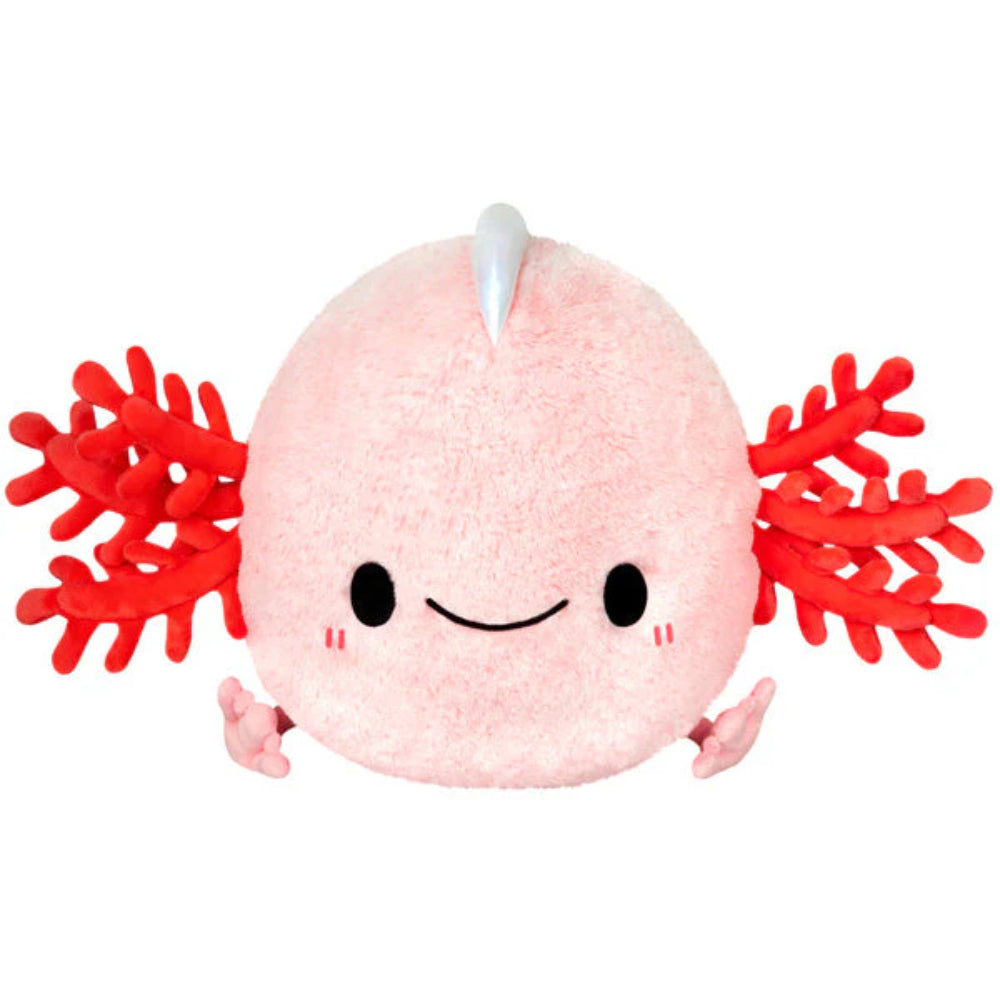 Squishable Baby Axolotl 13" Plush Toy - Pink/Red