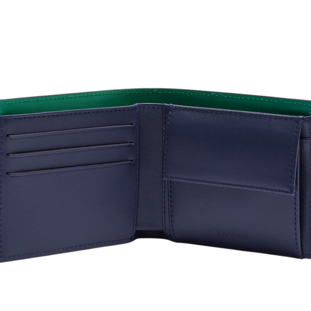 Lacoste FG Medium Billfold Wallet -Blue