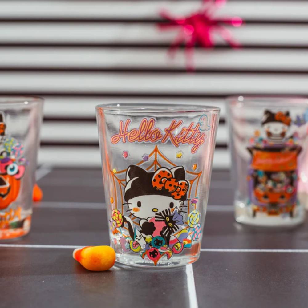 Sanrio Hello Kitty Halloween 2 oz Mini Shot Glasses (Set of 4)