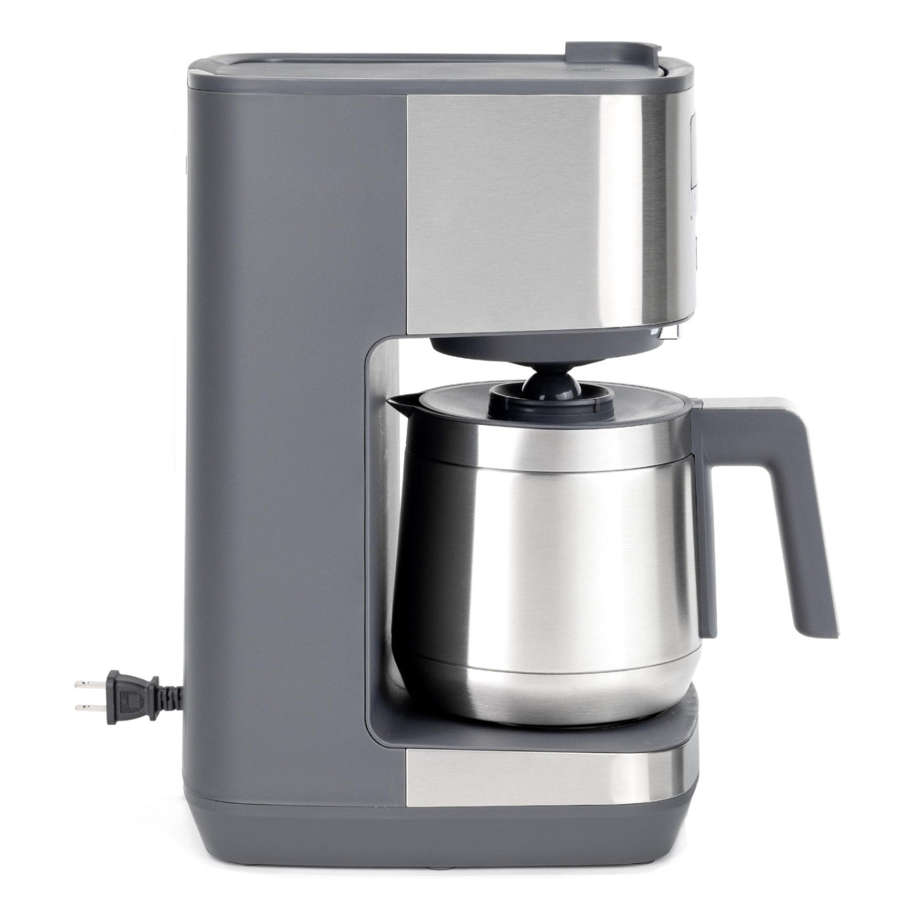 GE G7CDABSSTSS 10-Cup Drip Coffee Maker with Single Serve - Silver
