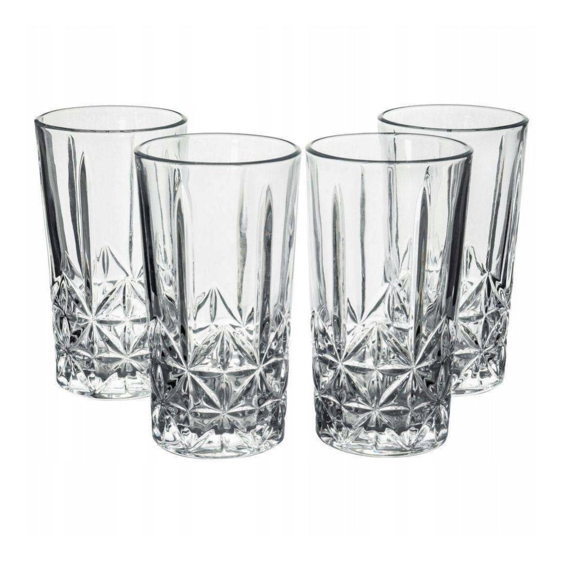 Koopman 8.79 oz Long Drink Glass Set of 4 - Clear