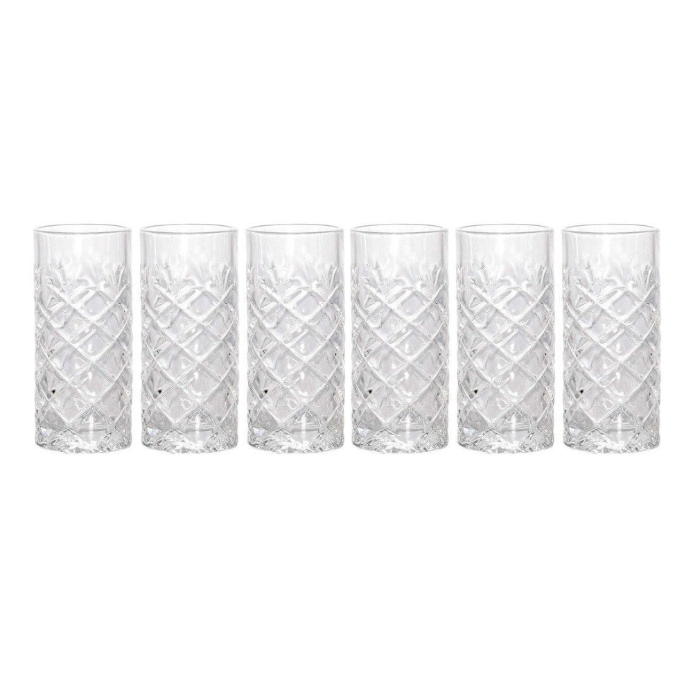 Koopman 8.45 oz Long Drink Glass Set of 6 - Clear
