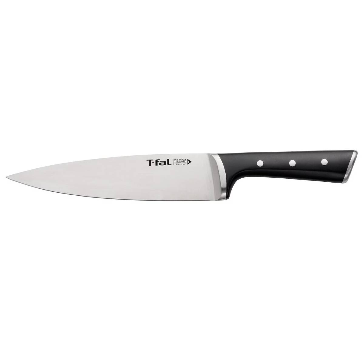T-fal K2822364 Ice Force 8" Chef Knife - Black/Stainless Steel