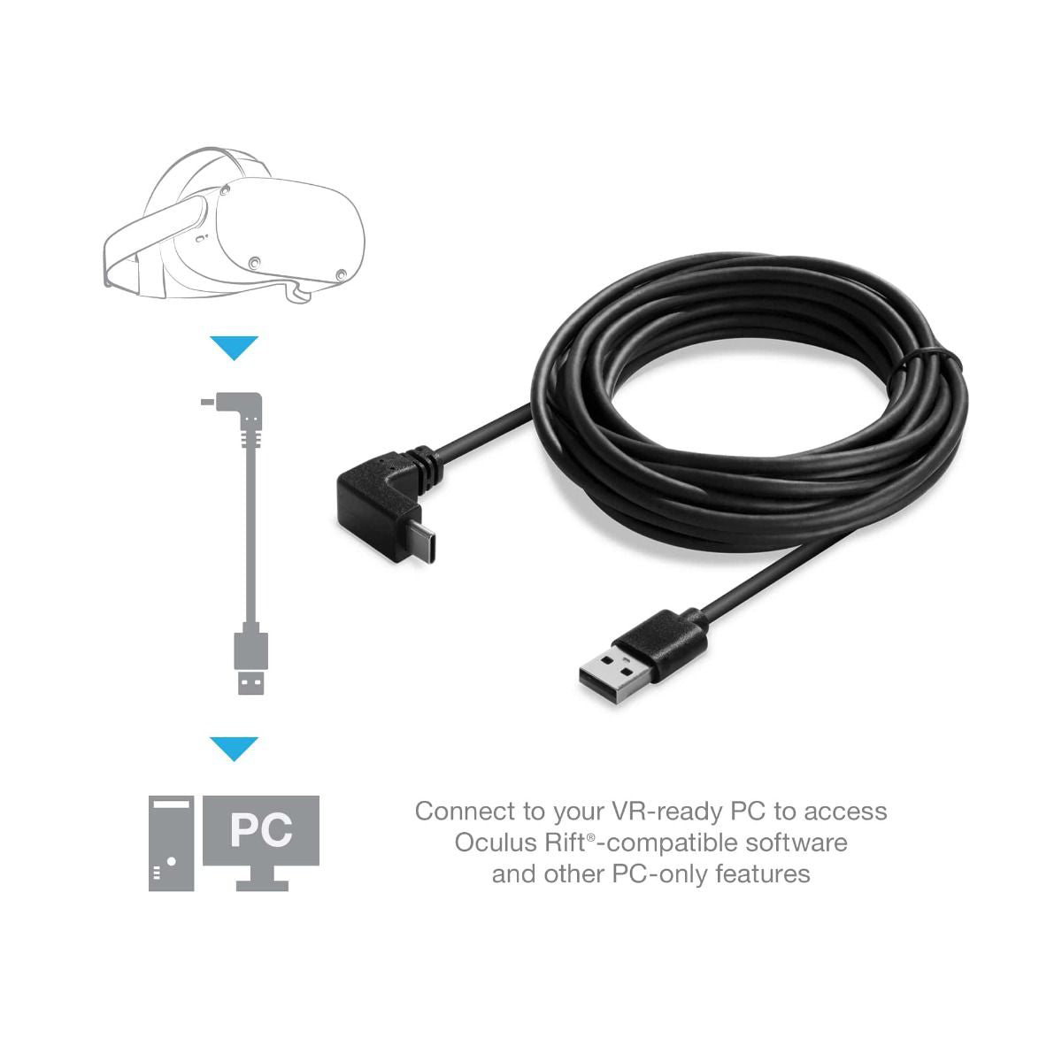 Hyperkin 16' PC Cable - Black