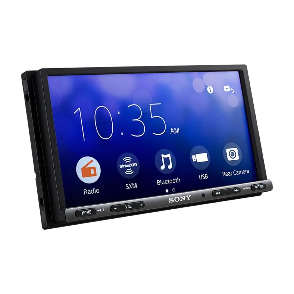 Sony XAV-AX3200 6.95" Bluetooth Media Receiver with CarPlay and Android Auto - Black