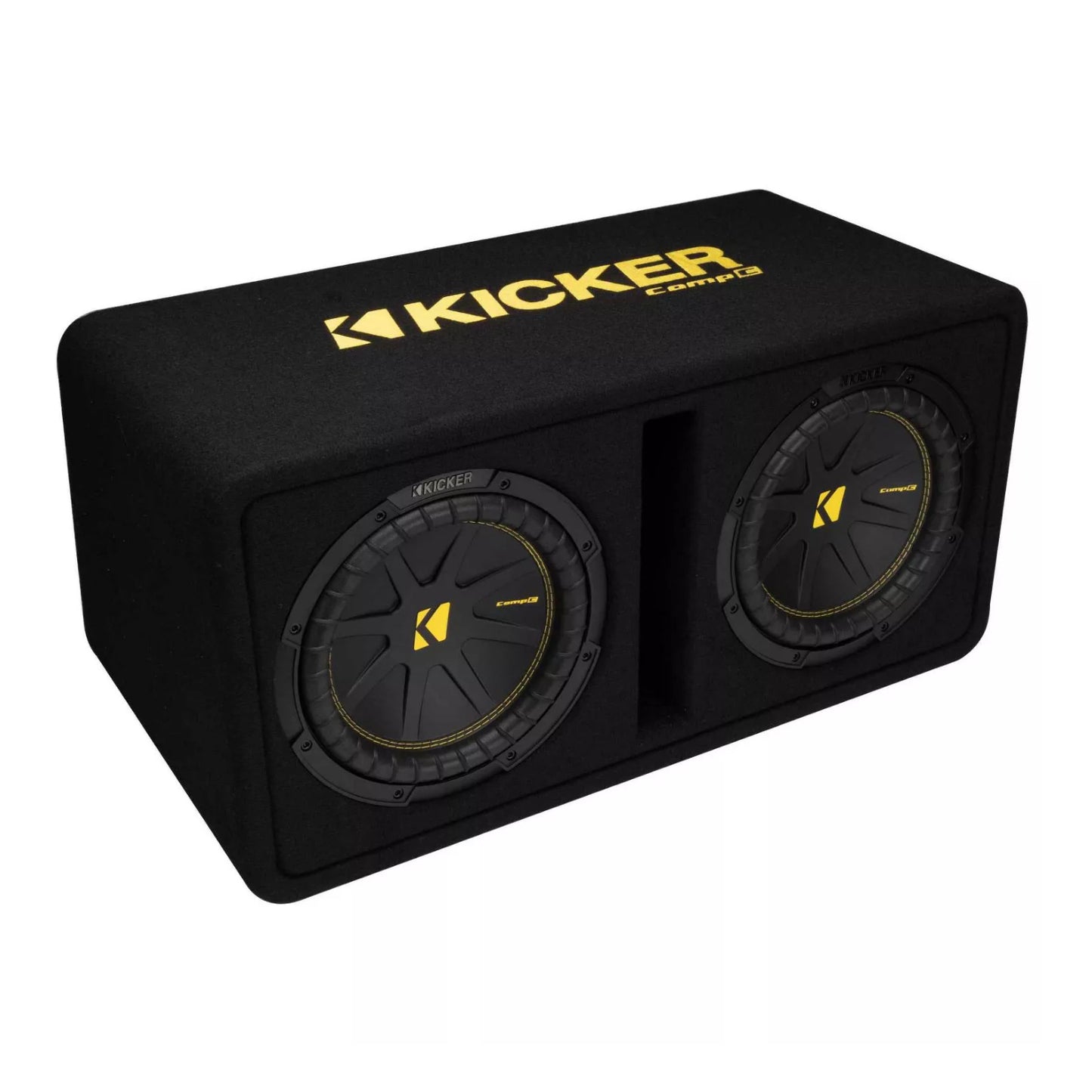 Kicker 50DCWC102 Dual CompC Subwoofers in Vented Enclosure