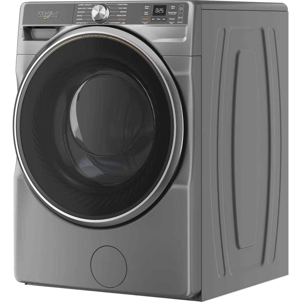 Whirlpool 5 Cu. Ft. Front Load Smart Washer - Radiant Silver