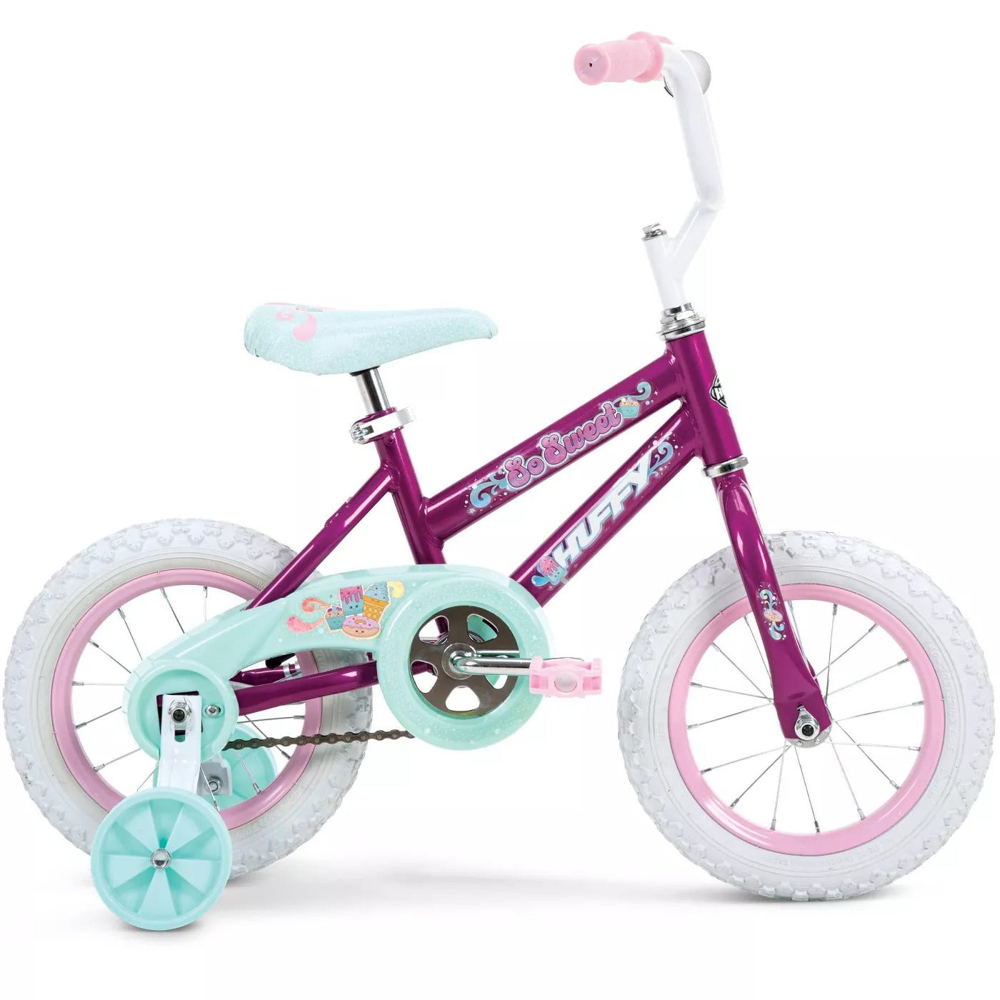 Huffy 12" So Sweet Kids Bikes with Training Wheels - Purple - Curacao