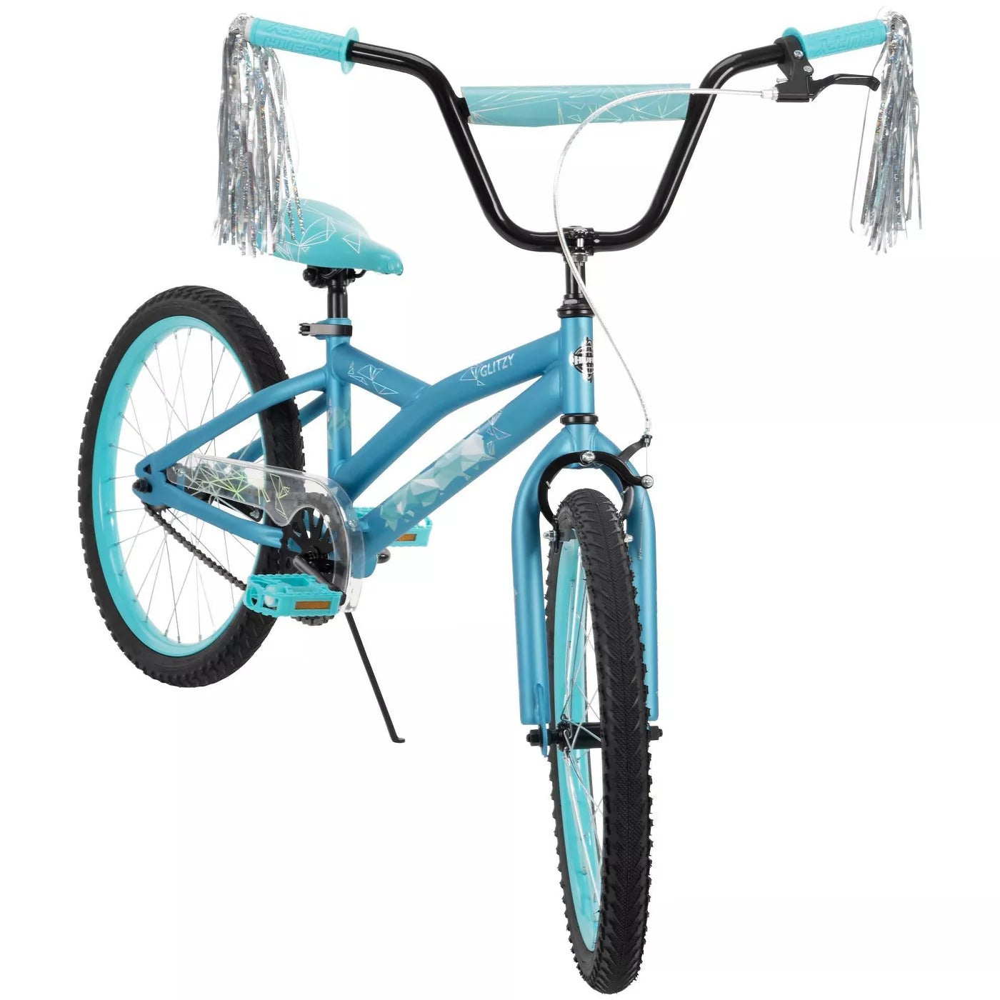Huffy 20" Glitzy Kids Bike with Adjustable rails - Blue - Curacao