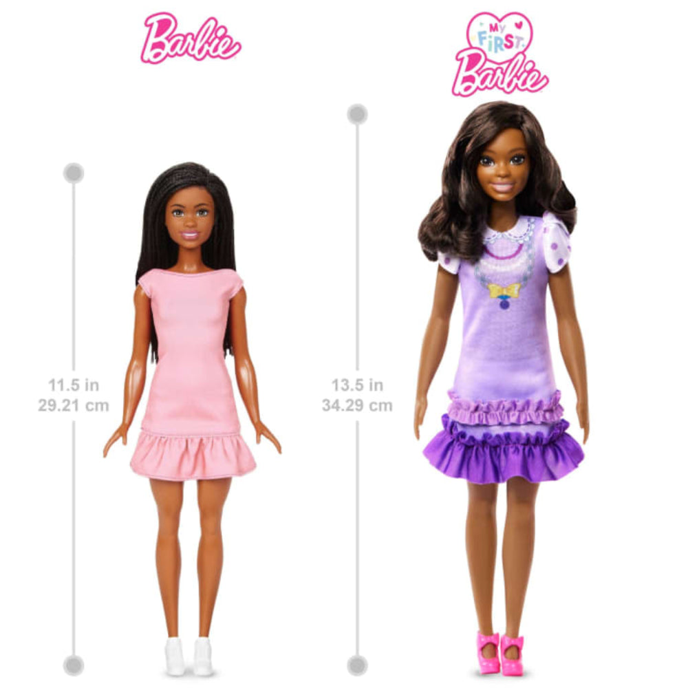 Barbie My First Brooklyn Preschool Doll with Soft Posable Body Kitten and Accessories
