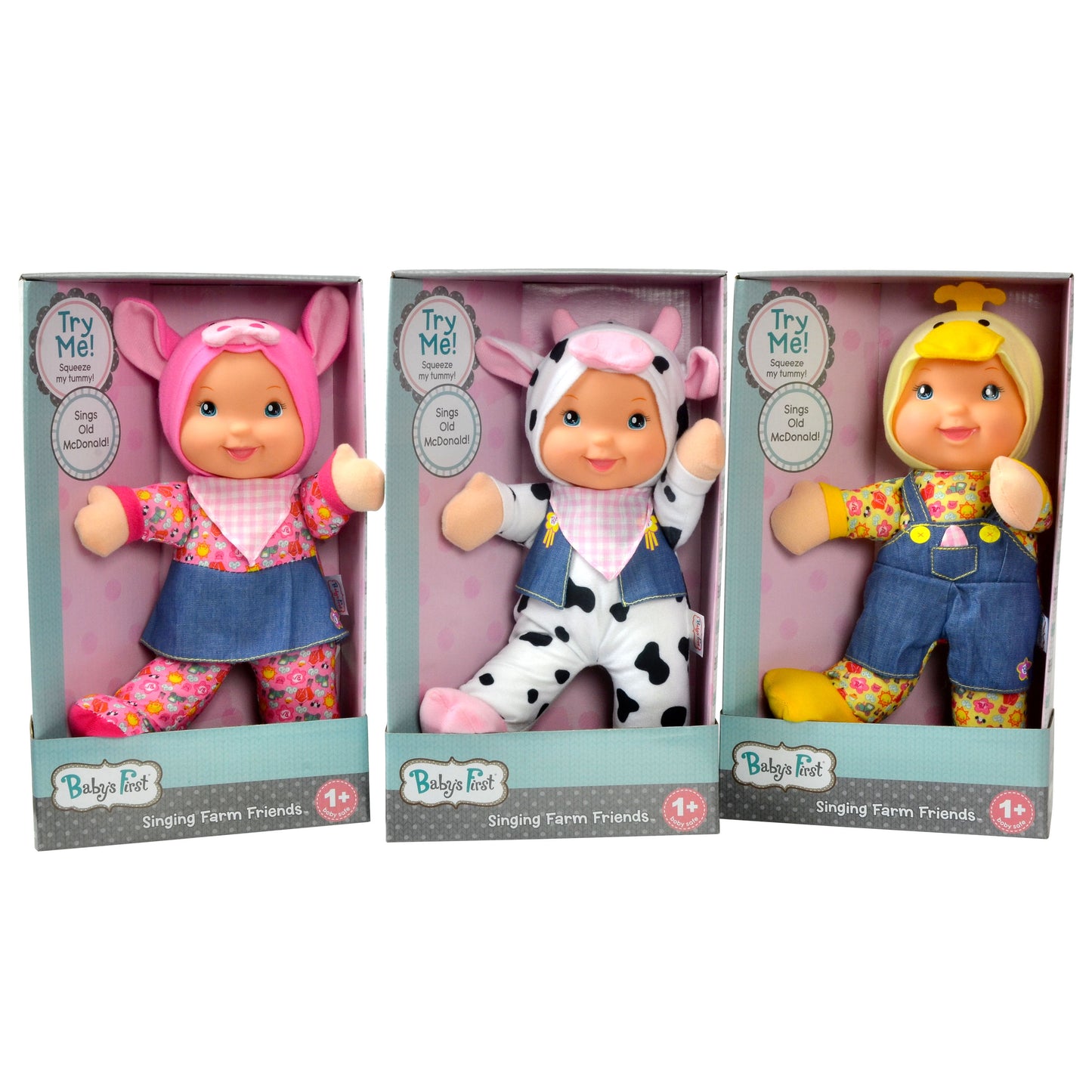 Baby's First 13" Singing Farm Friends Doll - Assortment - Curacao