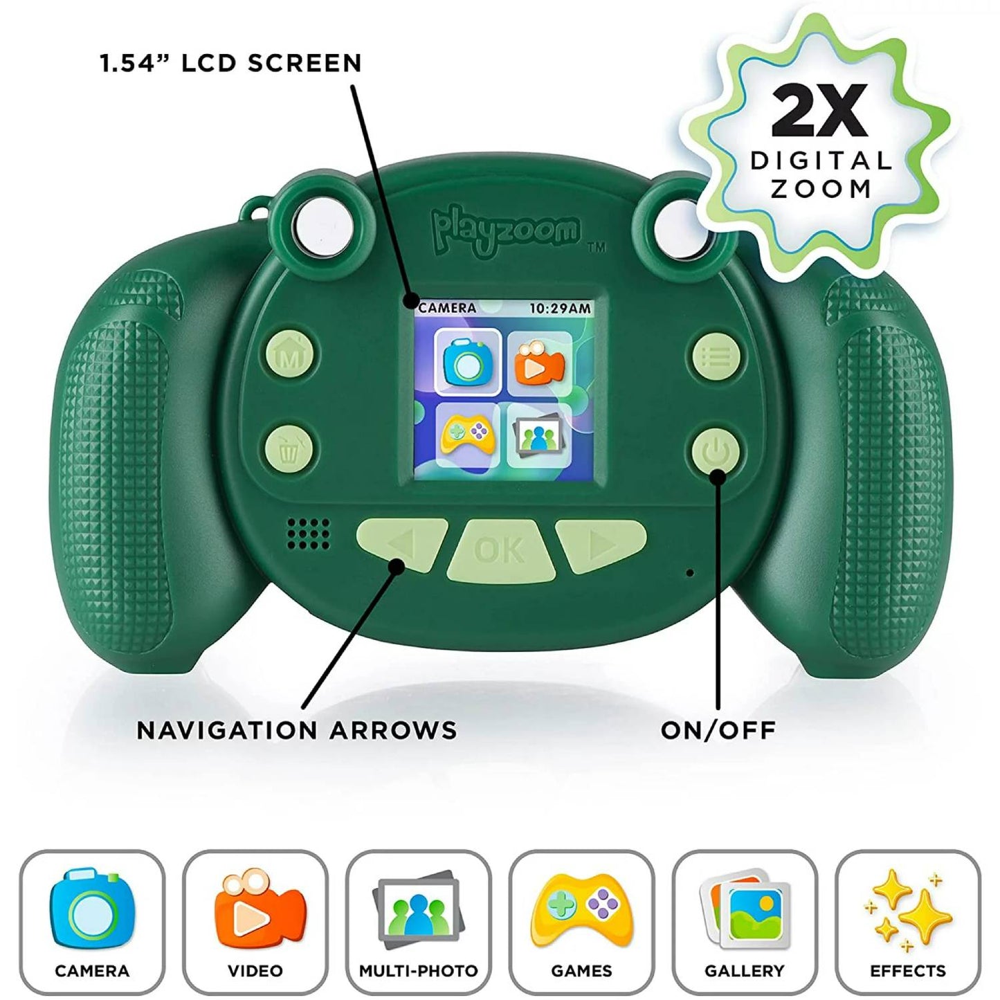 Cámara digital para niños PlayZoom Snapcam - Verde