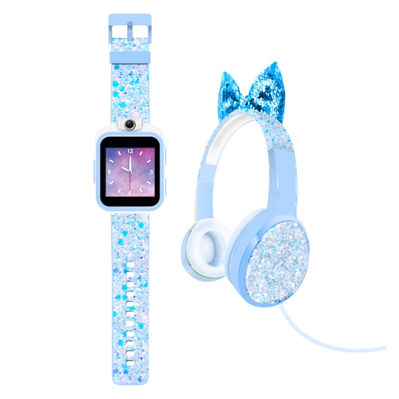 Itouch Wearables PlayZoom Kids Smartwatch with Headphones - Blue Sparkle