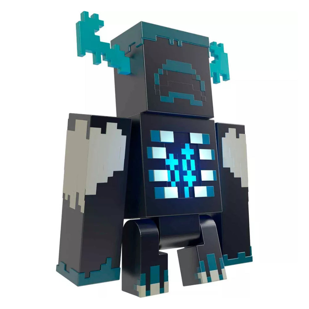 Figura de acción de Minecraft Warden con luces y sonidos