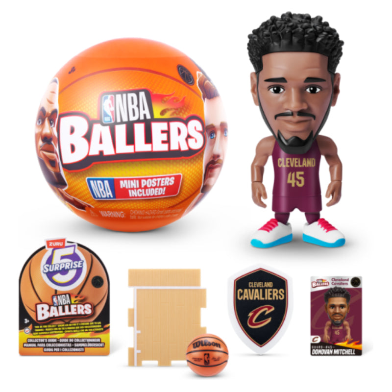 5 minifiguras sorpresa de jugadores de la NBA en cápsula misteriosa (surtido)