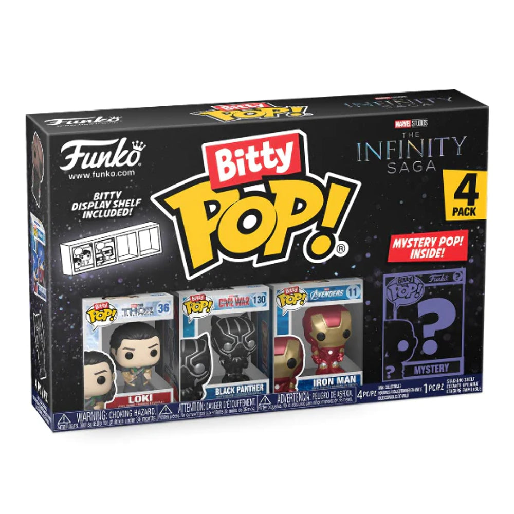 Funko Bitty Pop! Marvel: The Infinity Saga Loki Vinyl Figures (4 Pack)
