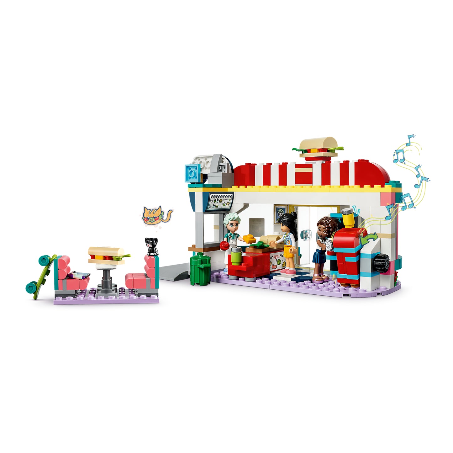 LEGO Friends Heartlake Downtown Diner Building Toy Set (346-Pieces)