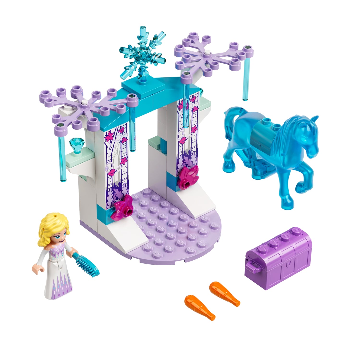 Juego de construcción LEGO Disney Frozen Elsa y el establo de hielo de Nokk (53 piezas)
