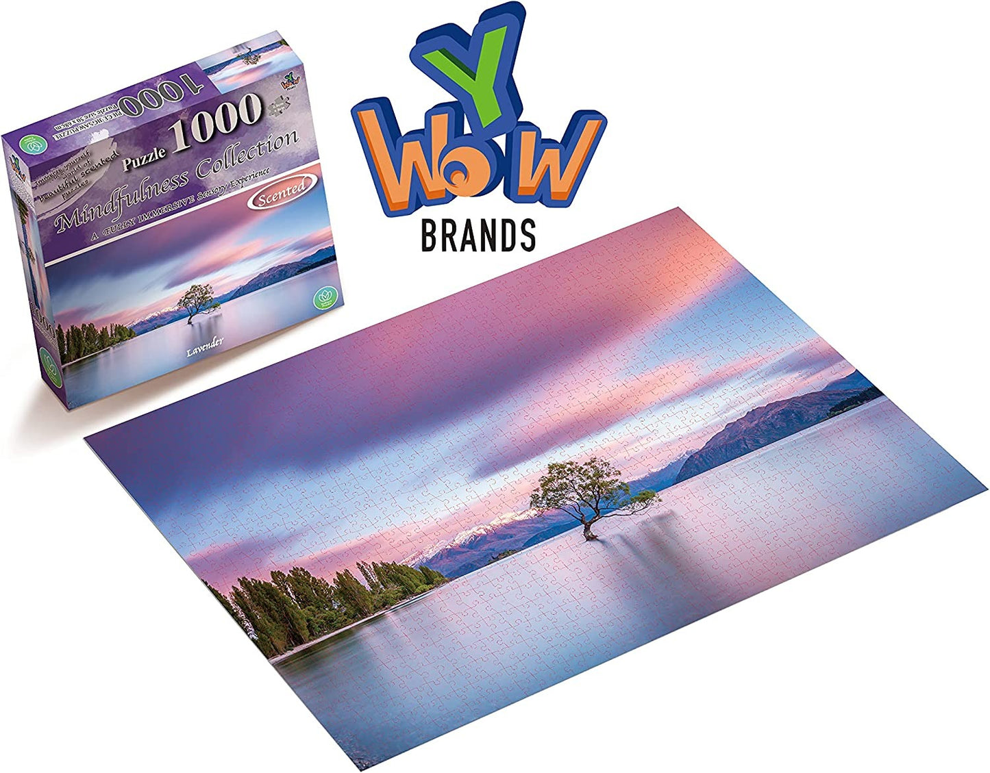 YWOW 20x27" Jasmine Scented Mindfulness Sensory Jigsaw Puzzle (1000-Piece)