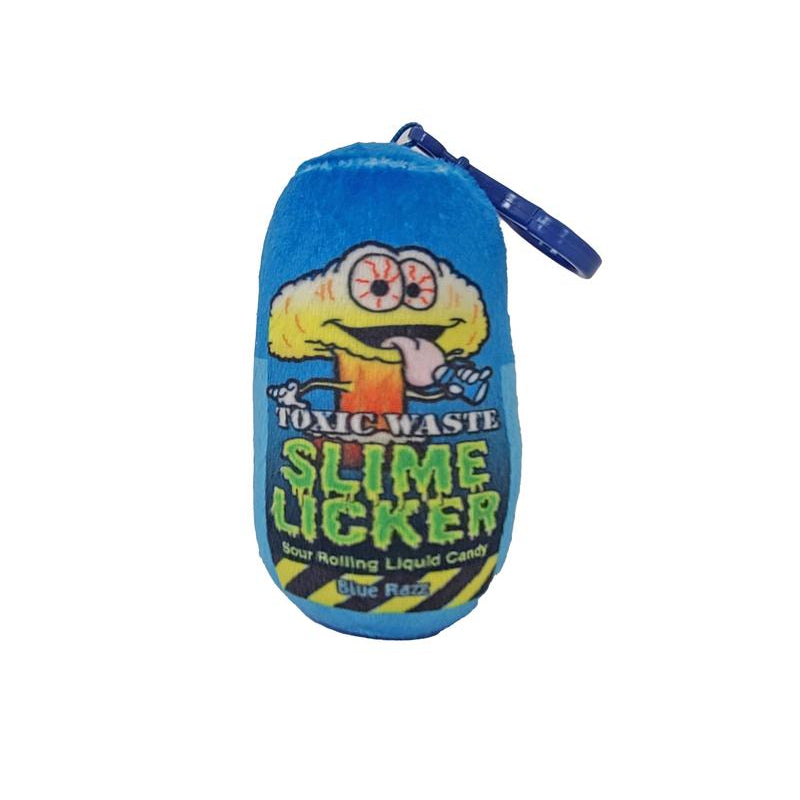 Percha de peluche de 4" con forma de lamedor de baba tóxico (surtido)