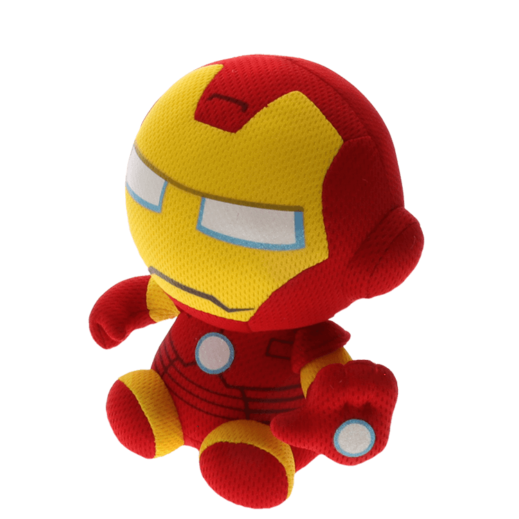 Ty Beanie Babies 8" Marvel Iron Man Plush Toy - Red/Yellow - Curacao
