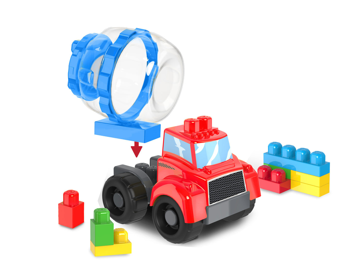 Kids@Work 10PC Building Blocks Cement Truck