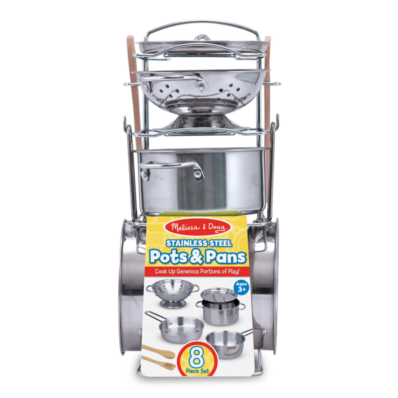 Melissa & Doug Let's Play House! Stainless Steel Pots & Pans Playset