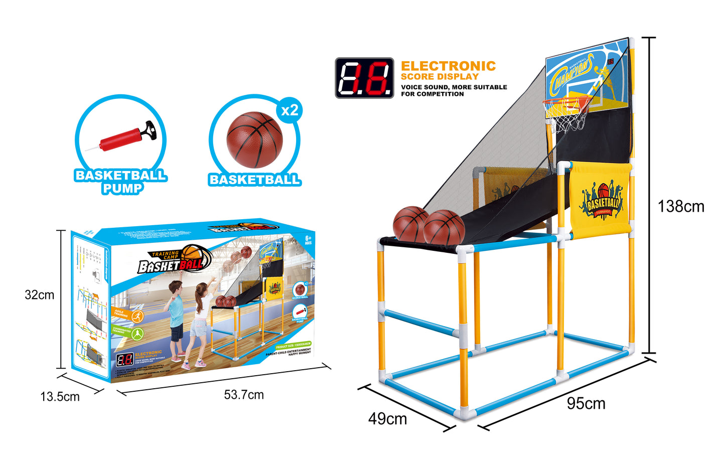 Ocean Toys Electric Training Camp Basketball Shooting Playset