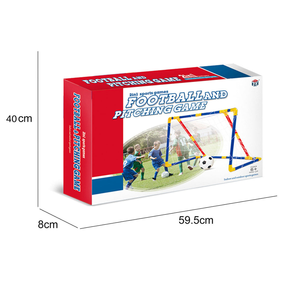 Ocean Toys 2-in-1 Soccer & Pitching Game Playset