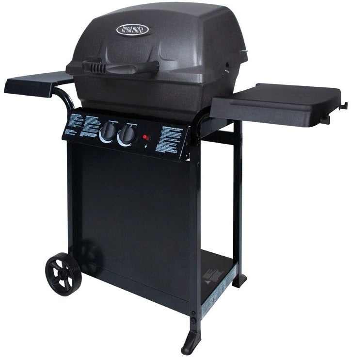 Broilmate 730114 Liquid Propane Grill with 2 Shelves - Black