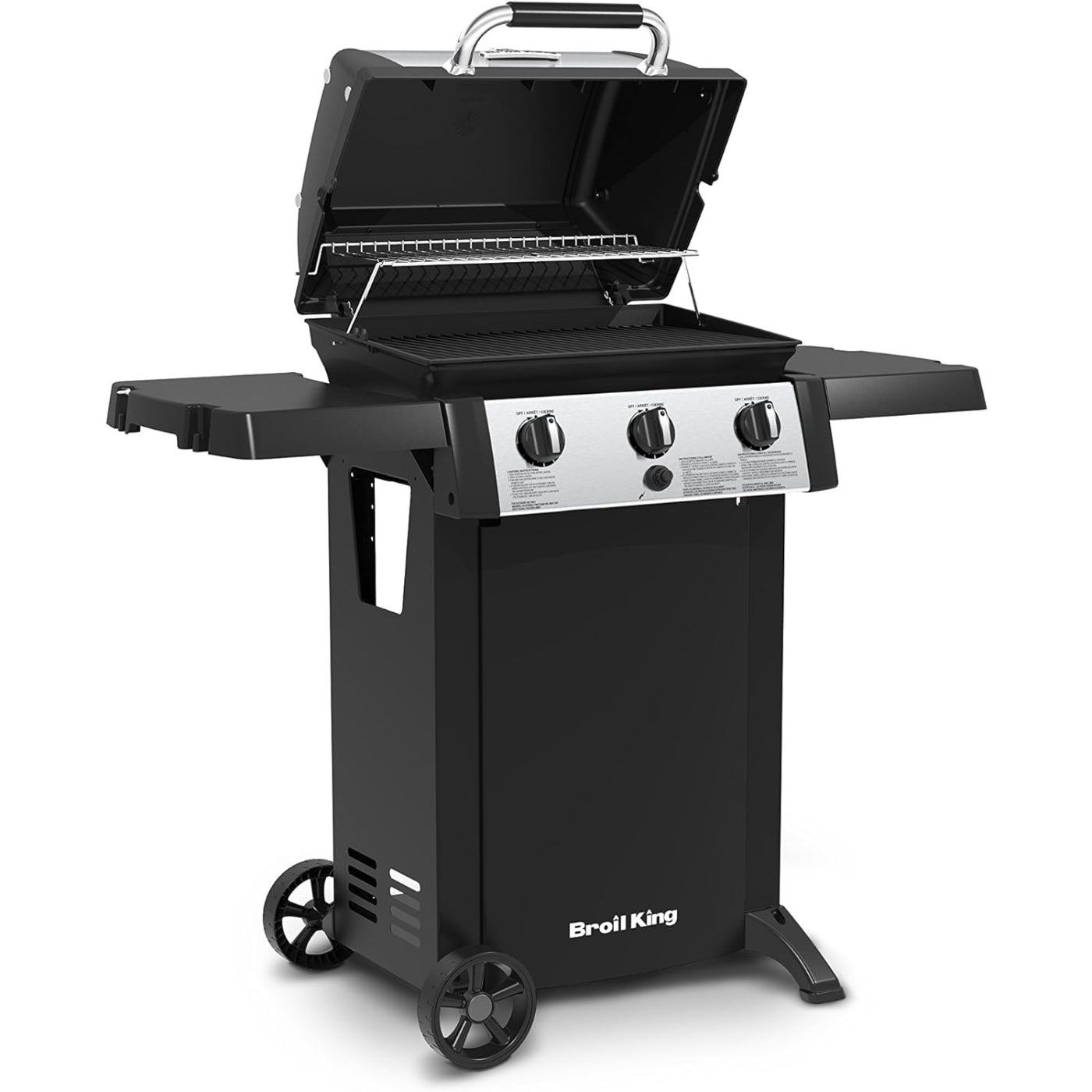 Broil King Gem 320 814154 Liquid Propane Grill with Rust Resistant - Stainless steel/Black - Curacao