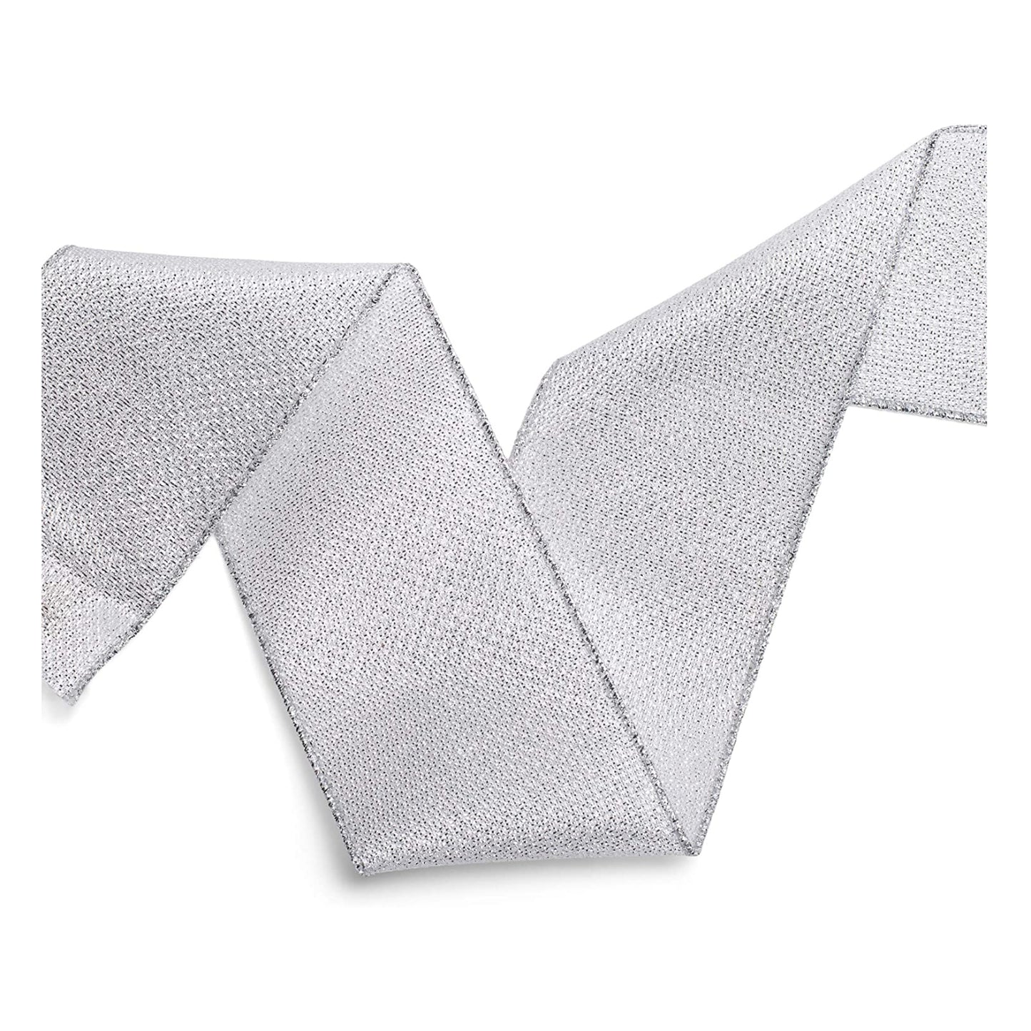 Kurt Adler 2.5" x 10 Yards Solid Color Ribbon - Silver