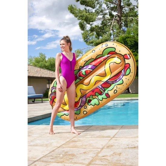 Bestway Summer Flavors Collection Hot Dog Pool Lounge - Curacao