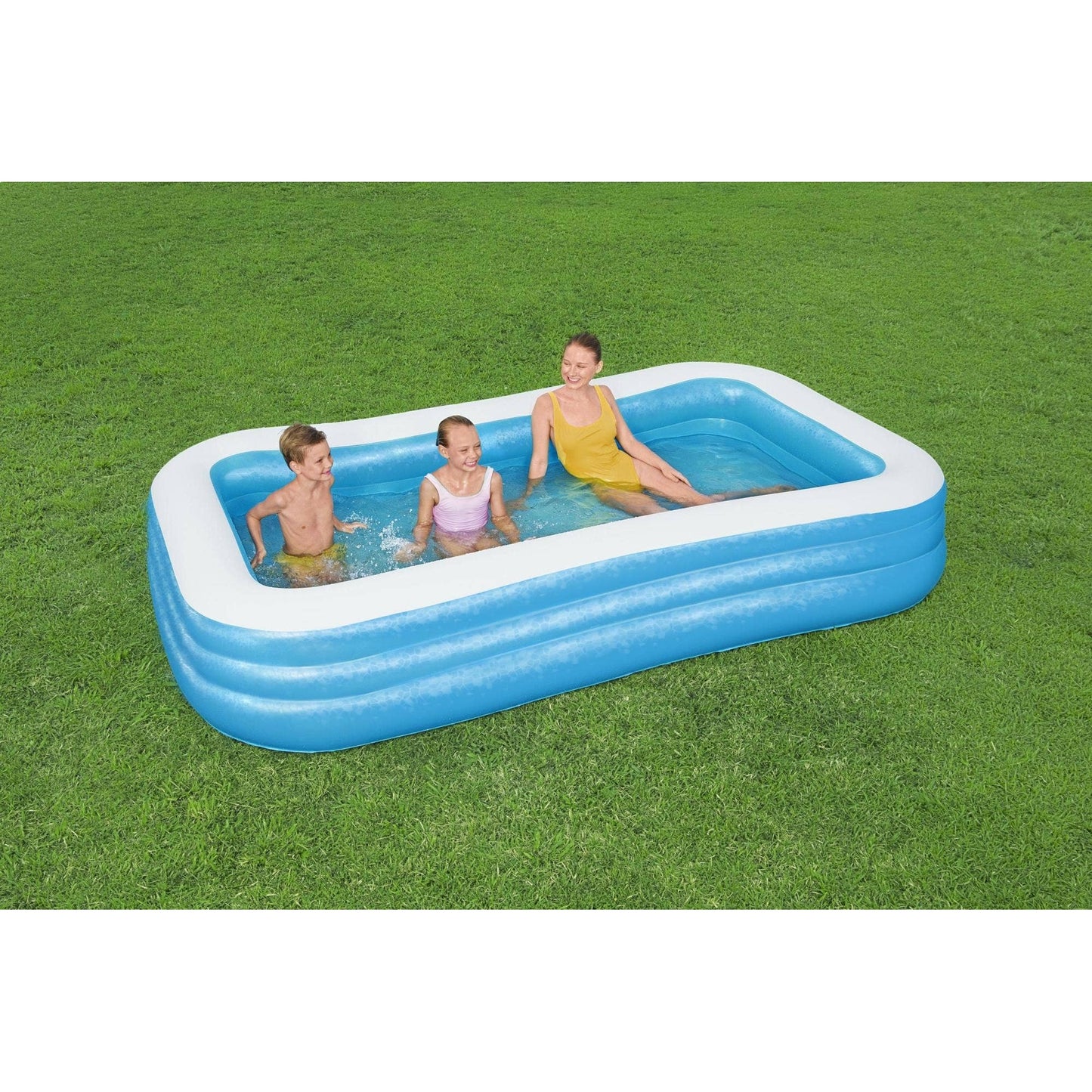 Bestway H2OGO! 10' Inflatable Blue Rectangular Pool - Curacao