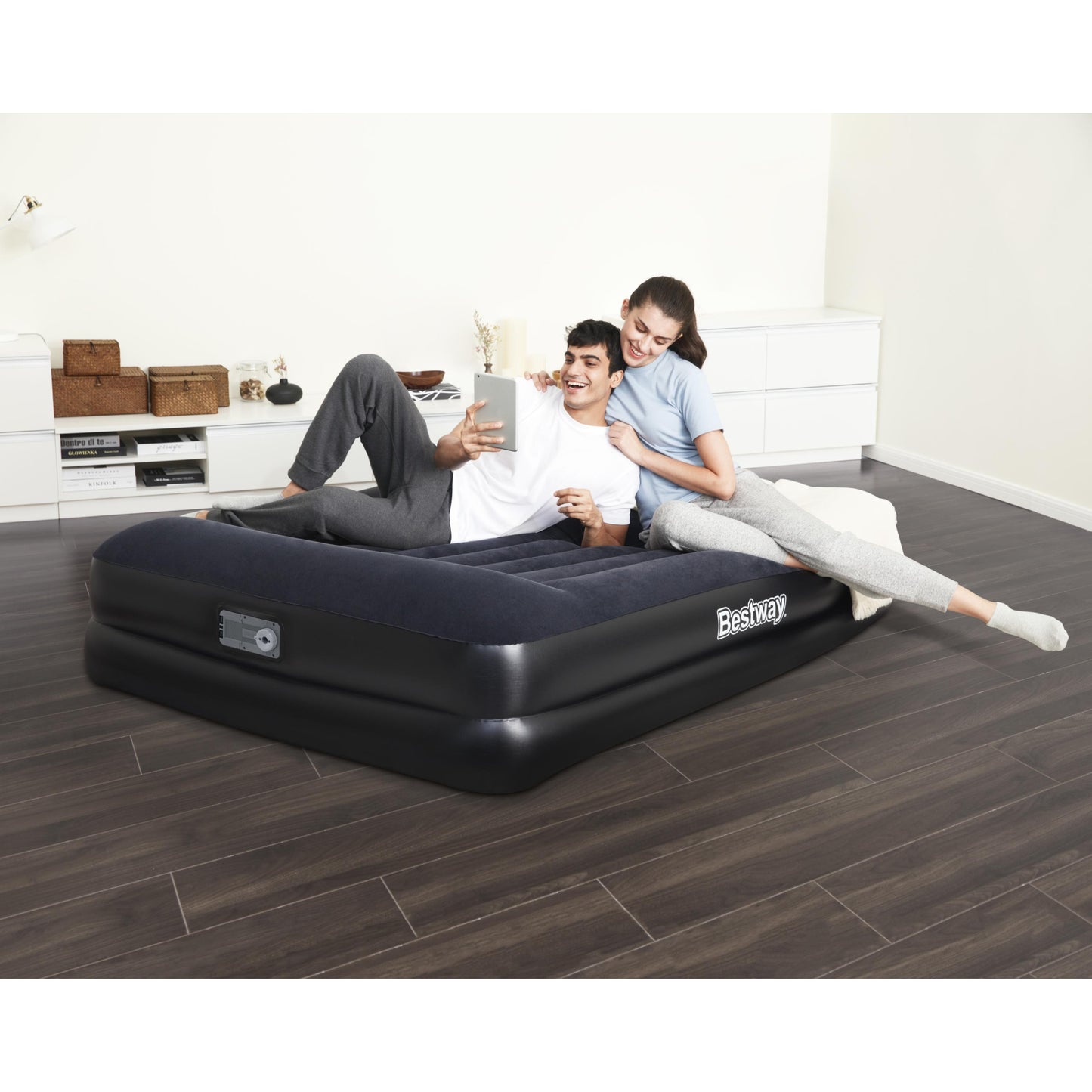 Bestway Tritech 18" Queen Air Mattress with Built-in AC Pump - Curacao
