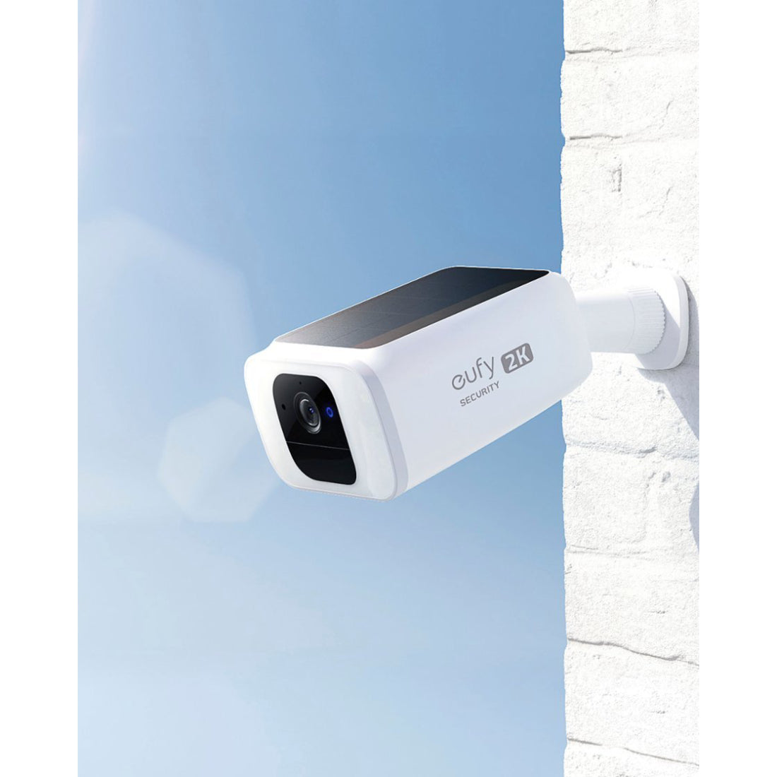 eufy Security T81241W1 SoloCam S40 Outdoor 2K HD Wireless Spotlight Camera with Night Vision - White/Black