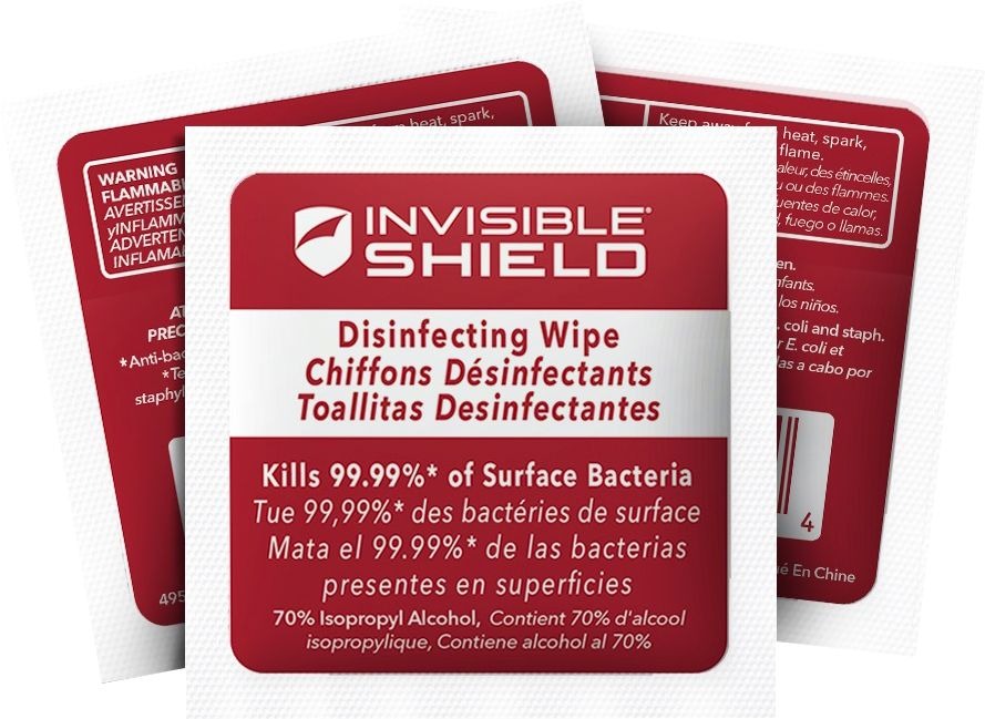Zagg InvisibleShield Disinfecting Wipes (25-Pack) - Curacao