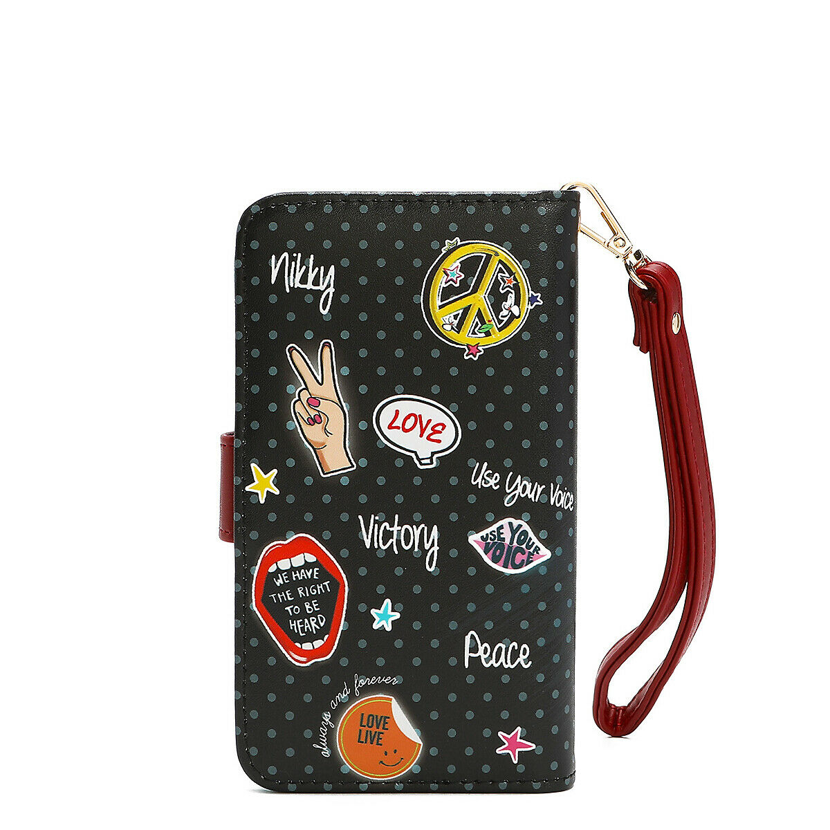 Nicole Lee American Girl Phone Case with Mirror and Credit Card Slots - Multicolor - Curacao