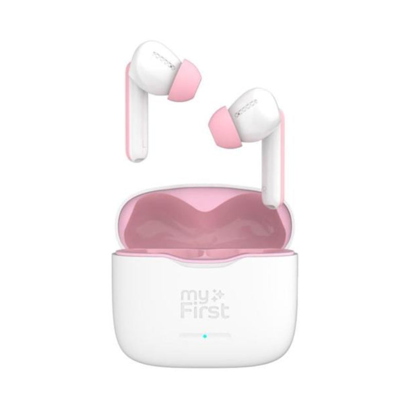 myFirst FH8505SAWE01 CareBuds Bluetooth Kids Earbuds with Safe Volume Limit - White